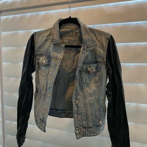 Denim Leather Jacket